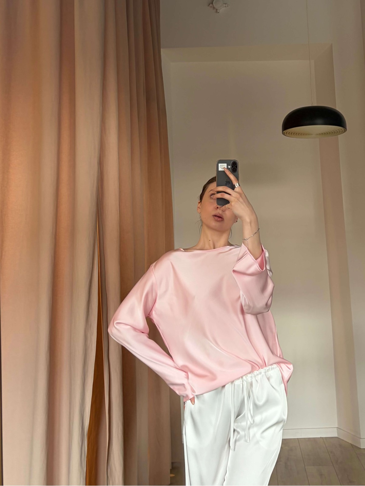 Лонгслив SILK (розовый)