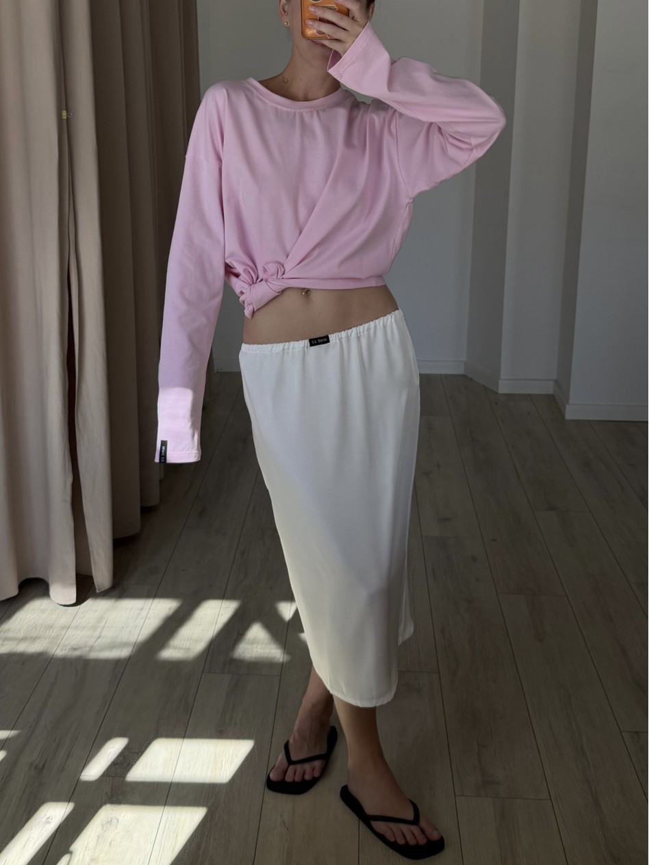Юбка SILK MIDI (молочная)
