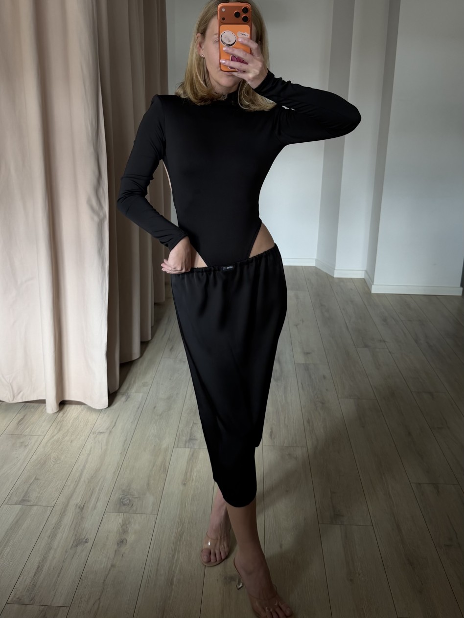 Юбка SILK MIDI (черная)