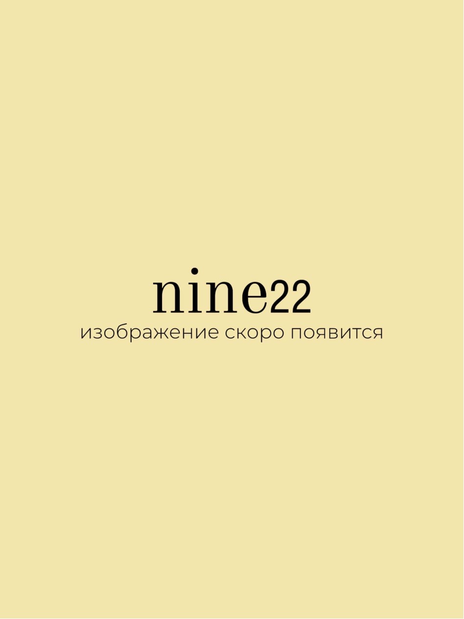 Футболка NINE SMALL (сливочная с голубым лого)