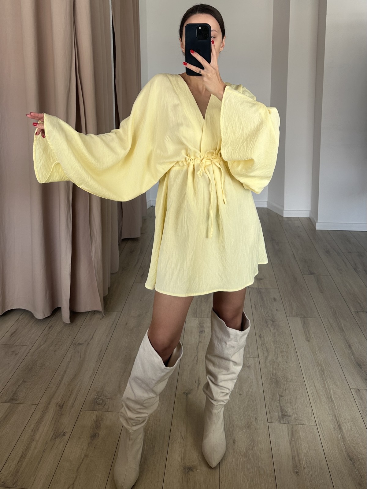 Платье ELLE MINI (лимонное)