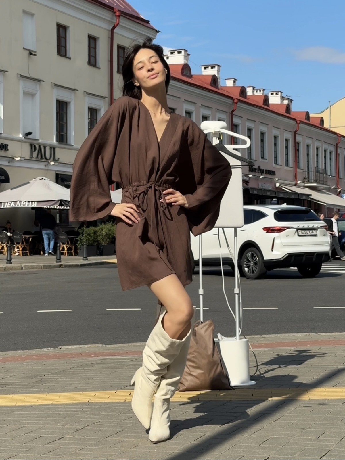 Платье ELLE MINI (шоколад)