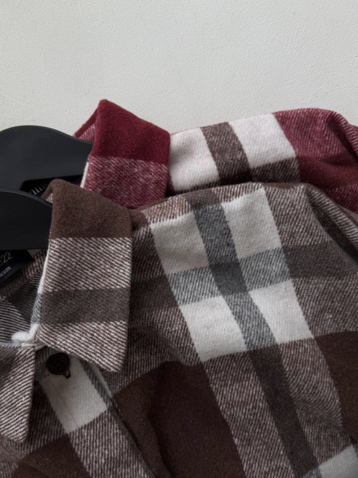 Рубашка в клетку COZY (коричневая)