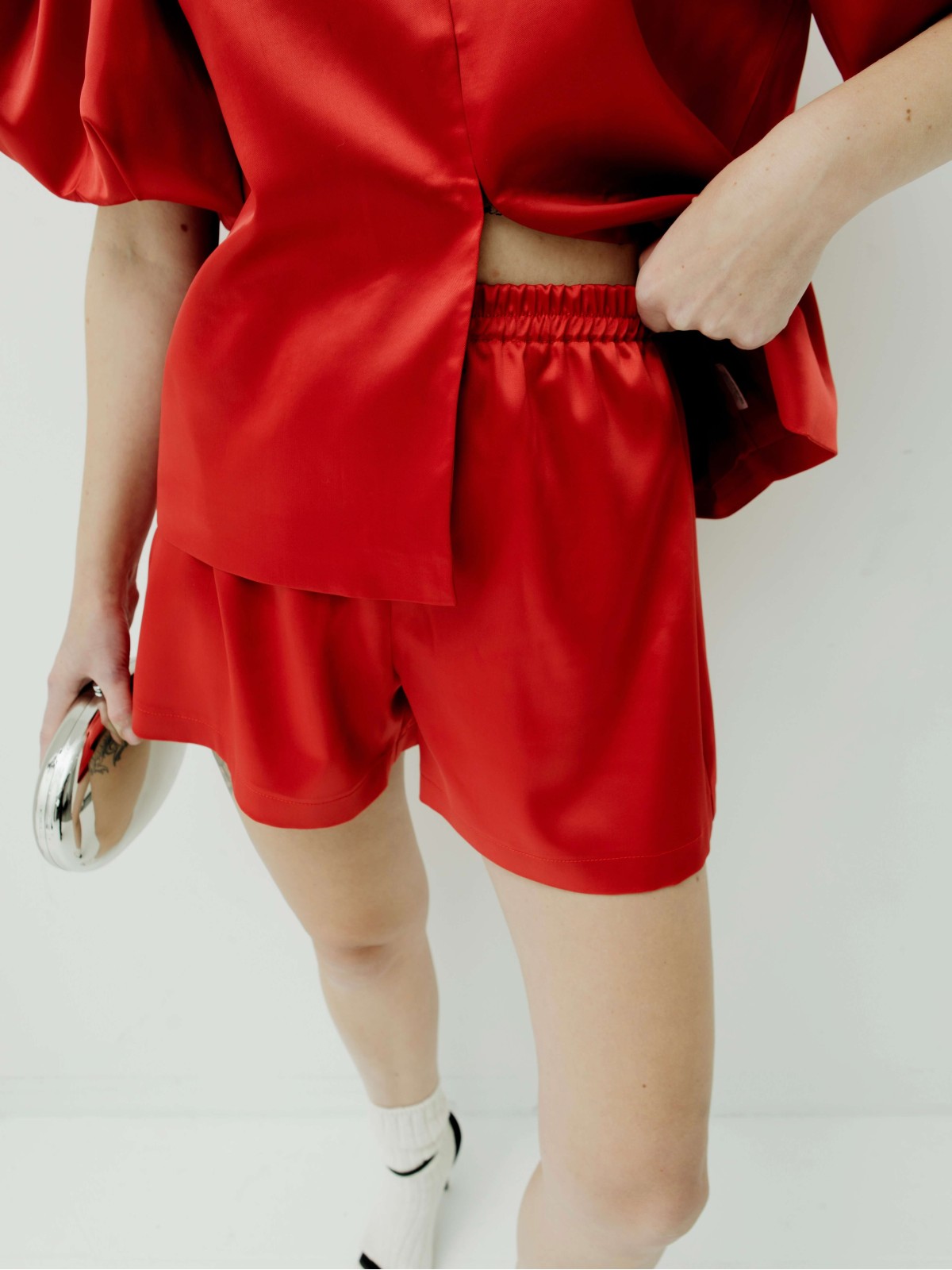 Шорты SATIN (красные)