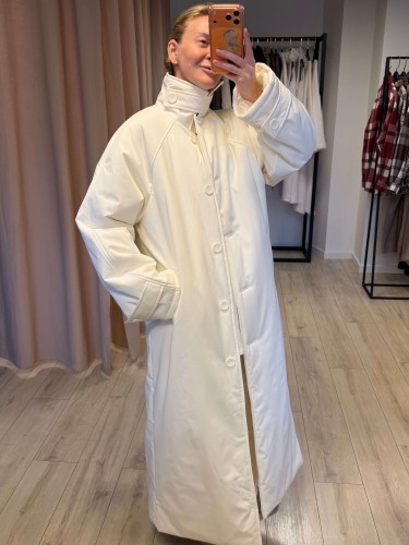 Пуховик LONG (молочный)