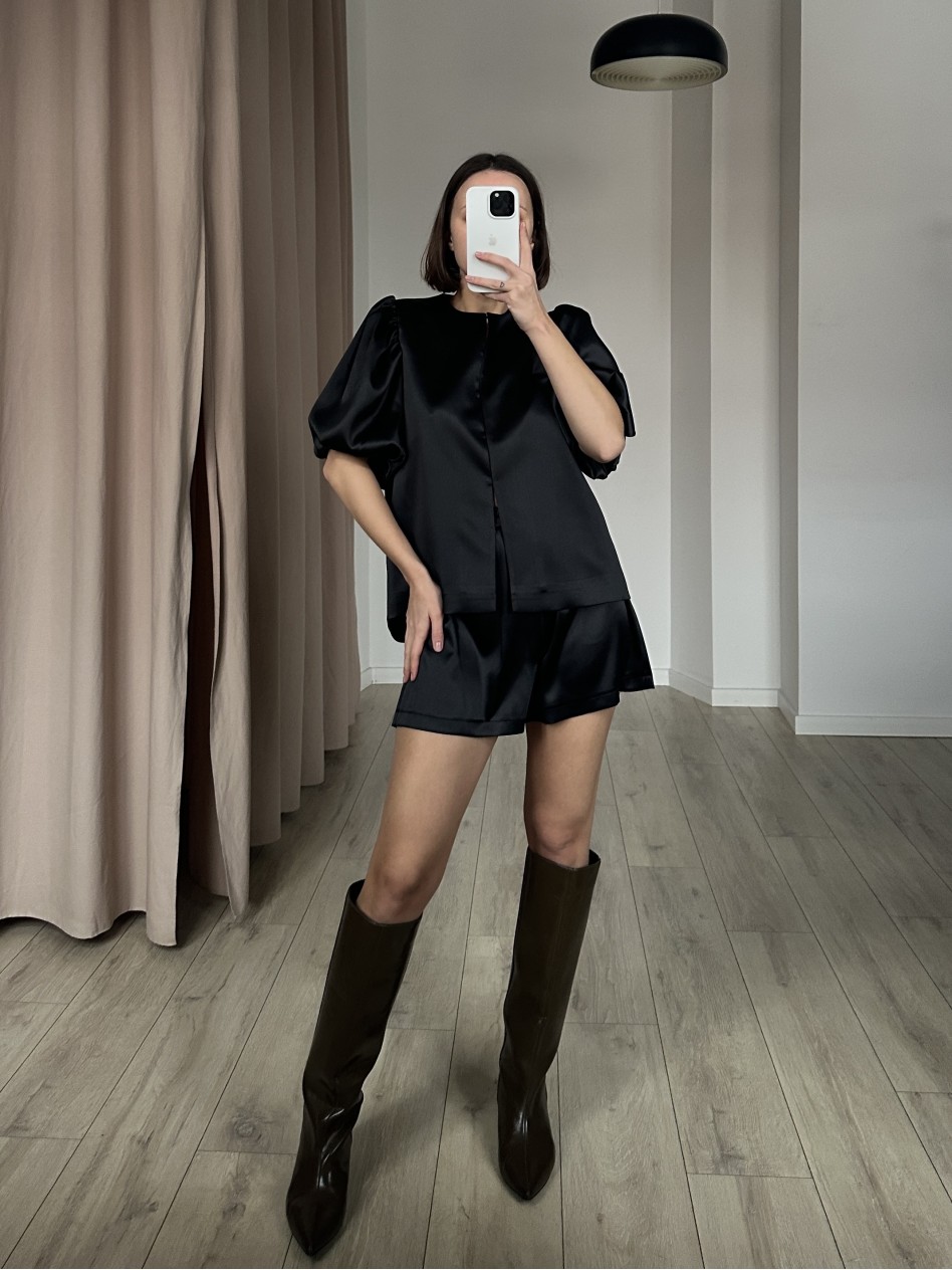 Шорты SATIN (черные)