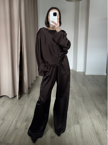 Лонгслив SILK (шоколадный)