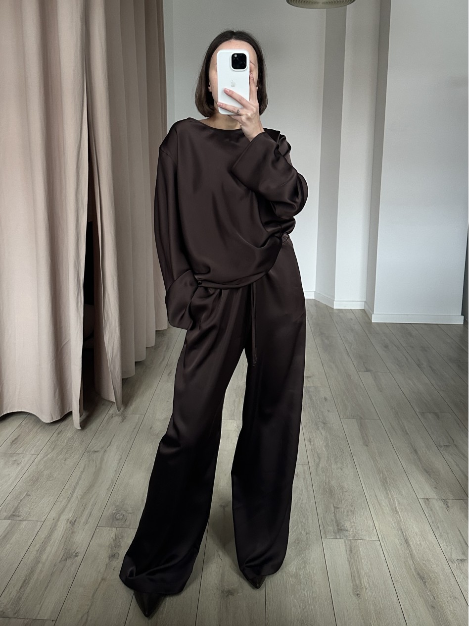 Лонгслив SILK (шоколадный)