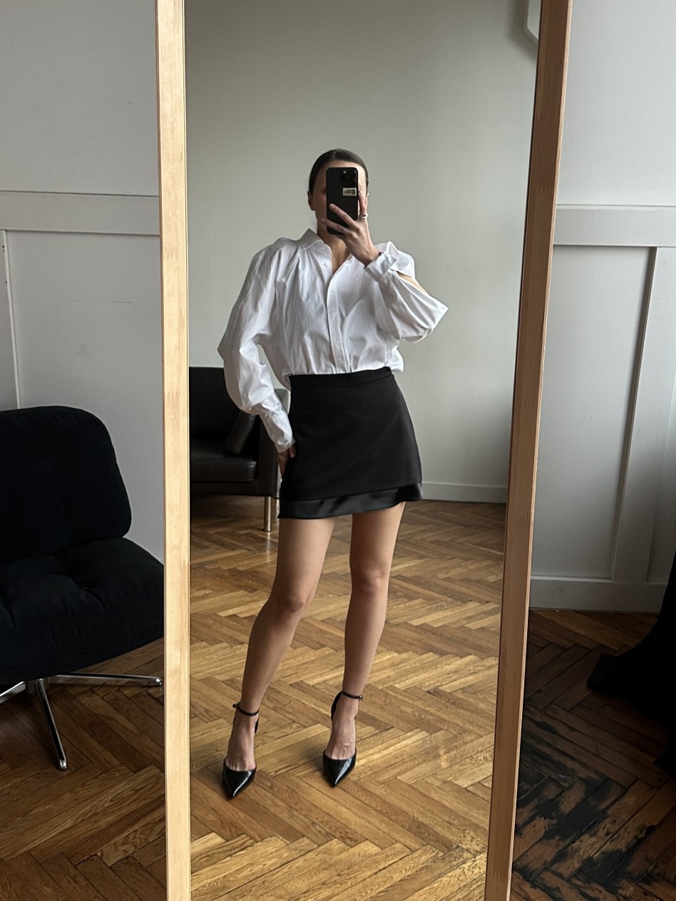 Юбка MINI SILK (черная)