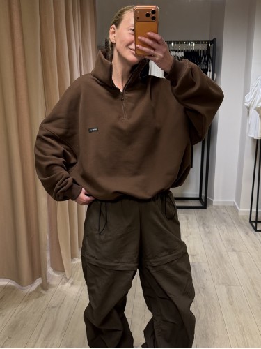 Свитшот с горлом (шоколад)