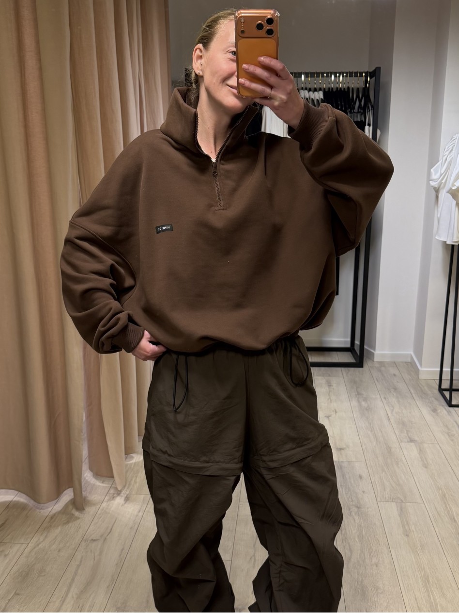 Свитшот с горлом (шоколад)