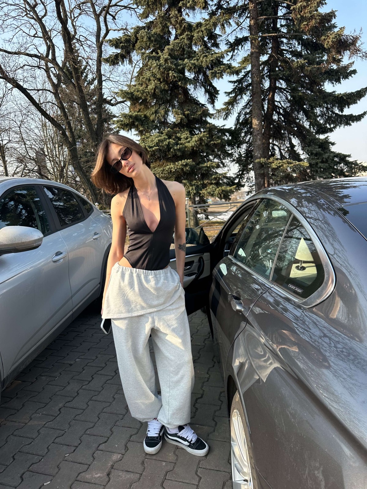 Джоггеры SLIM (светлый меланж)