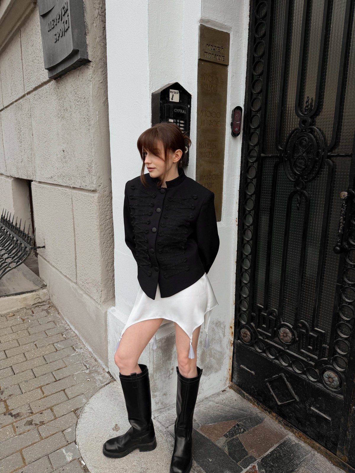 Юбка с кисточками SILK (молочная)