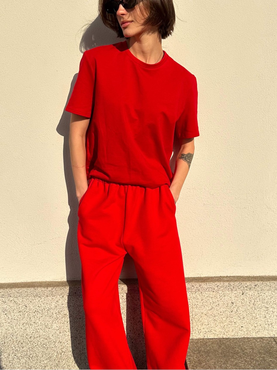 Футболка CROP (красная)