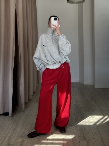 Джоггеры LAZY (красный)